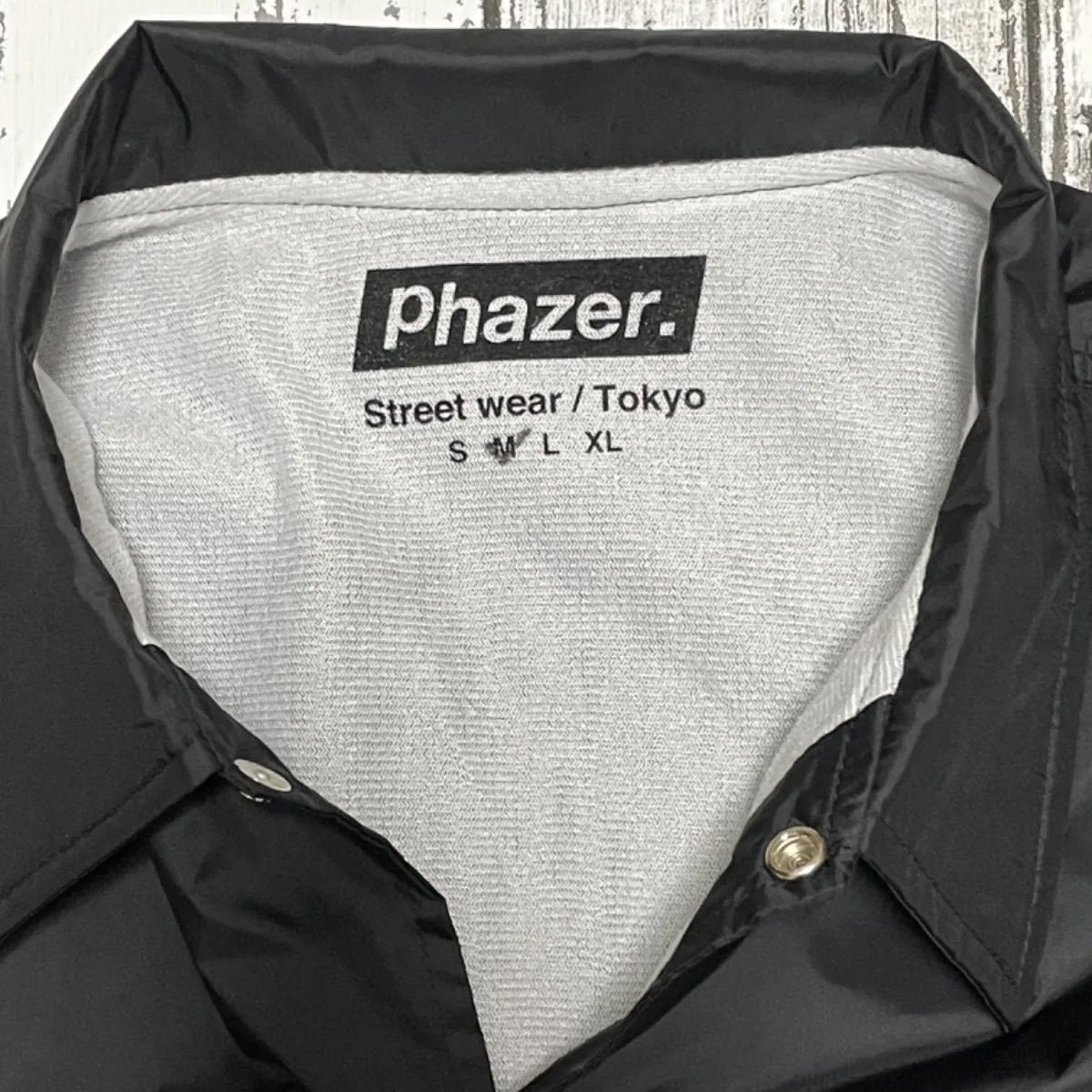 Phazer tokyo コーチジャケット ブラック M - guy aspiration