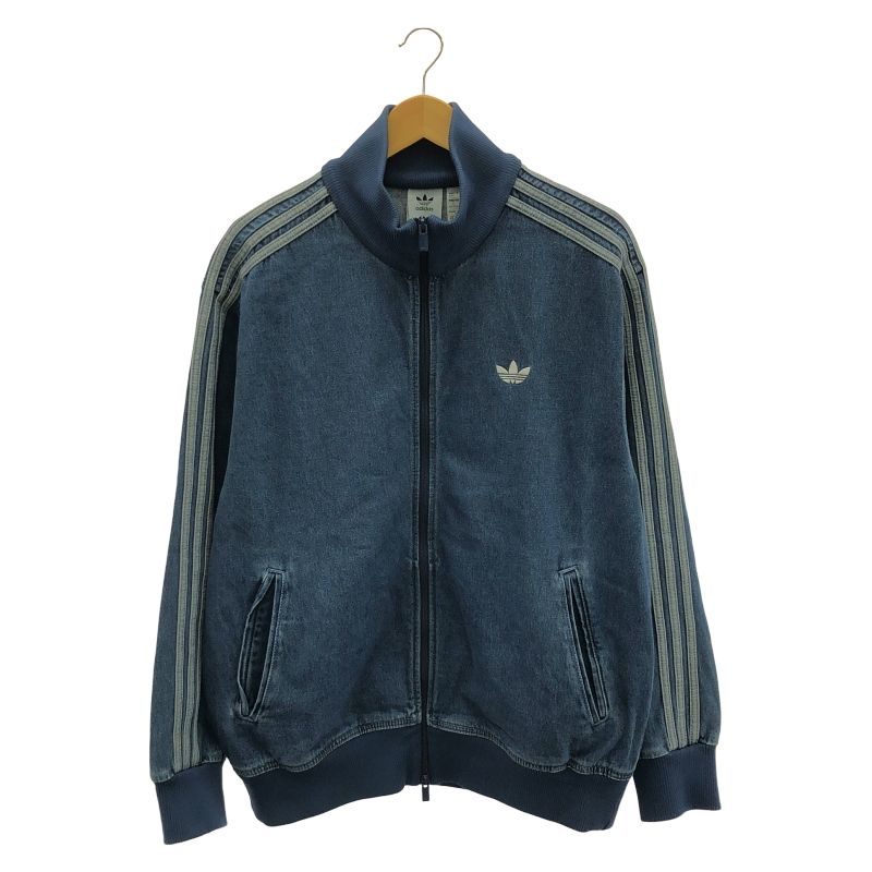 adidas デニム ファイヤーバード トラックジャケット 2XL JC6233 ブルー アディダス 10