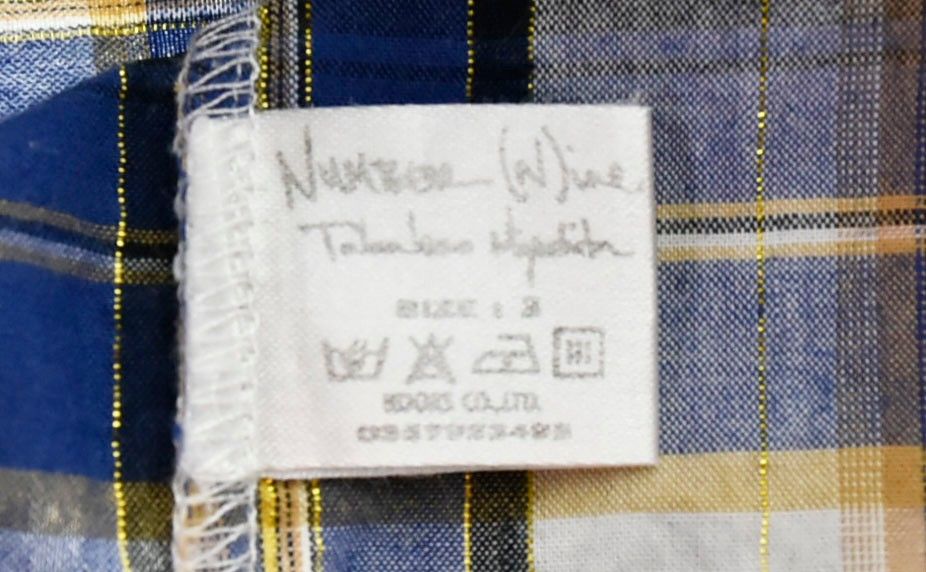 ナンバーナイン NUMBER (N)INE 05AW THS期 ラメチェック ウエスタン