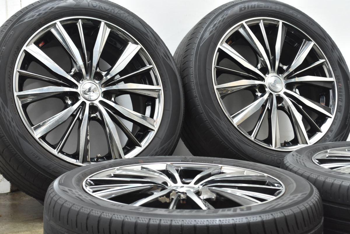 ホイールのみ可 Weds レオニス VX 17in 7J 53 PCD114.3 ブルーアースGT AE51 205 55R17 ノア ヴォクシー エスティマ ステップワゴン