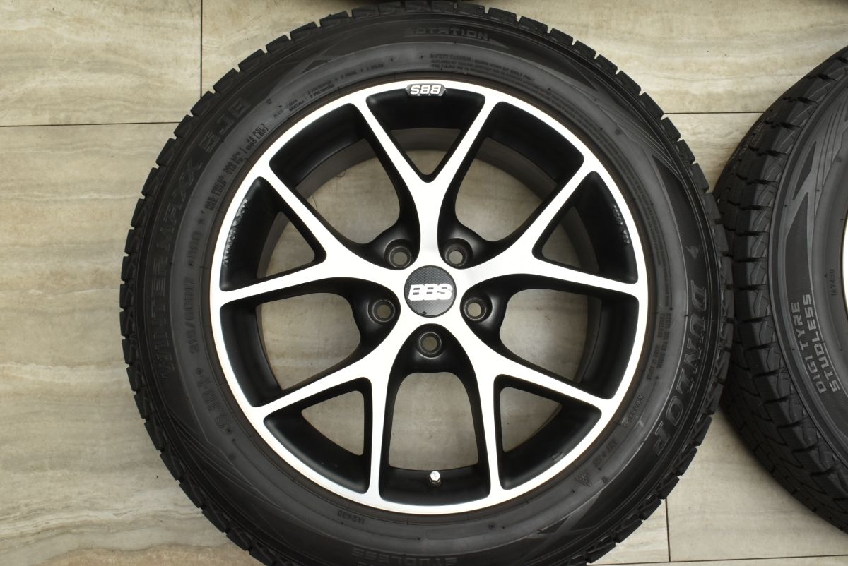バリ溝品】BBS ジャーマニー SR 17in 7.5J +45 PCD108 ダンロップ 
