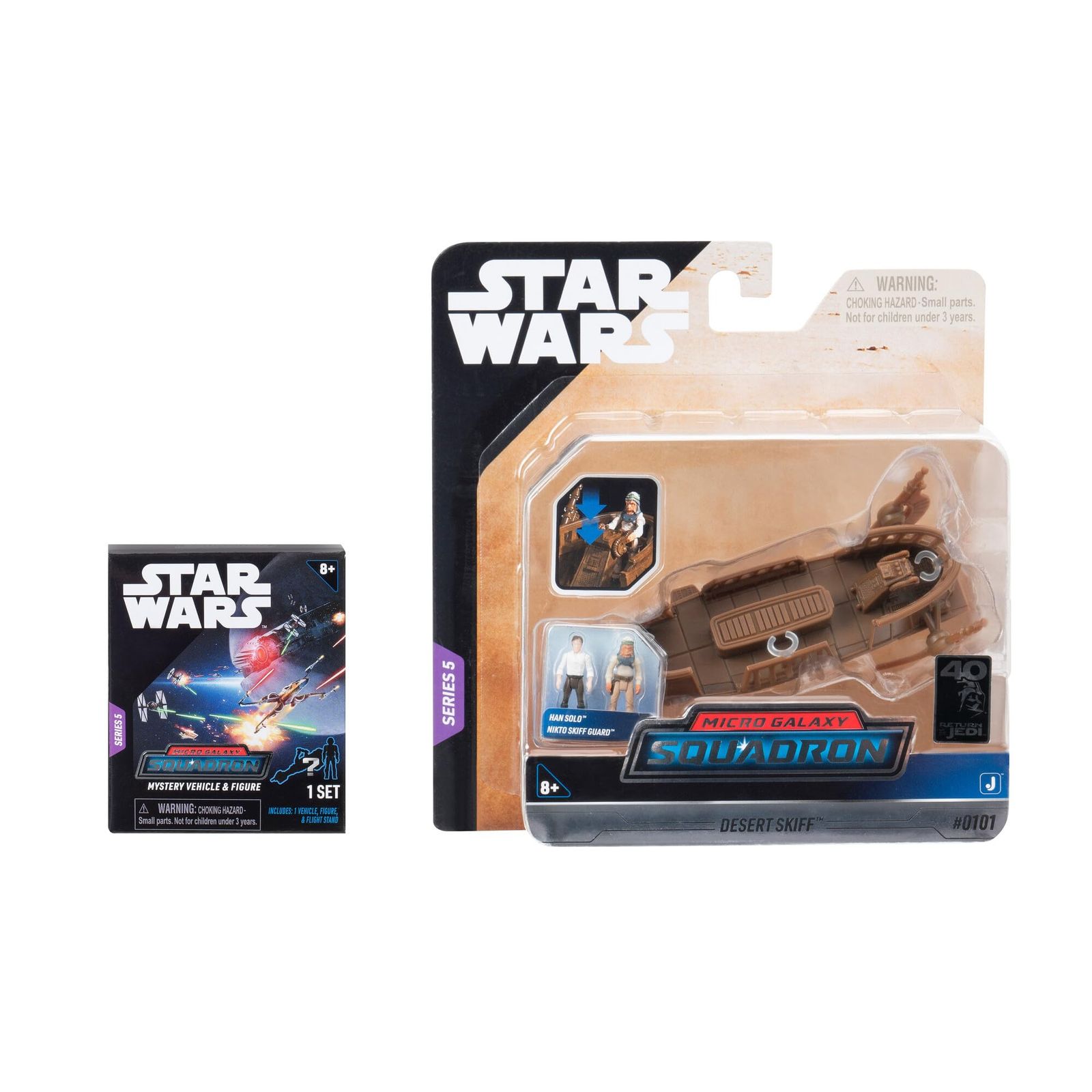 超激得，品質保証 スターウォーズ マイクロギャラクシー飛行隊 砂漠スキフ ミステリーバンドル - 3インチ ライトアーマークラスとスカウトクラスの車両 アクセサリー付き [ブラウンデザートスキフ。] その他