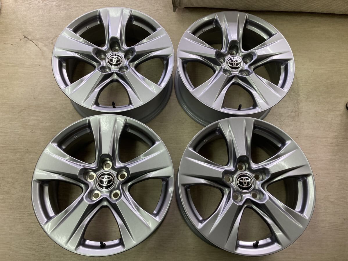 80 ハリアー 純正 アルミホイール 7J +35 114.3 トヨタ 美品 新型