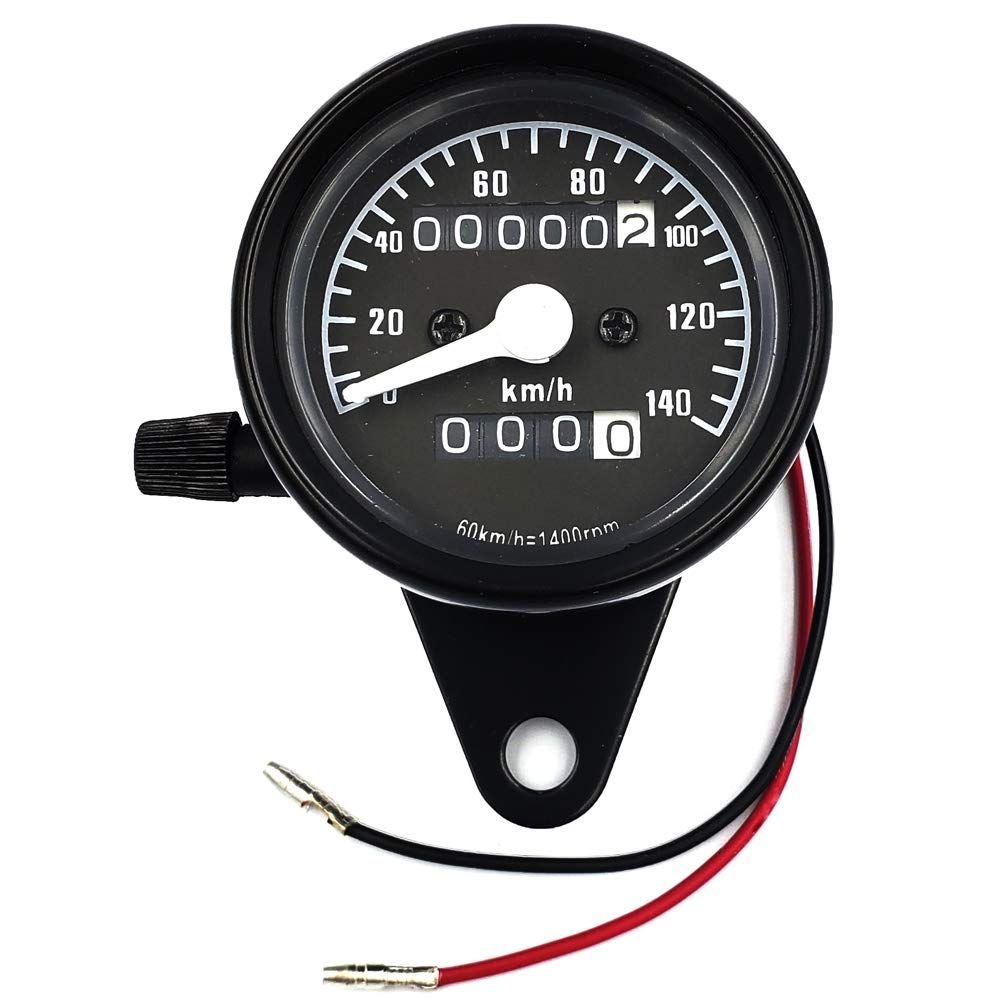 TAKEGAWA スピードメーター　140 km/h VISPREA スピードメーター 機械式 12V 140km/h バイク用 汎用