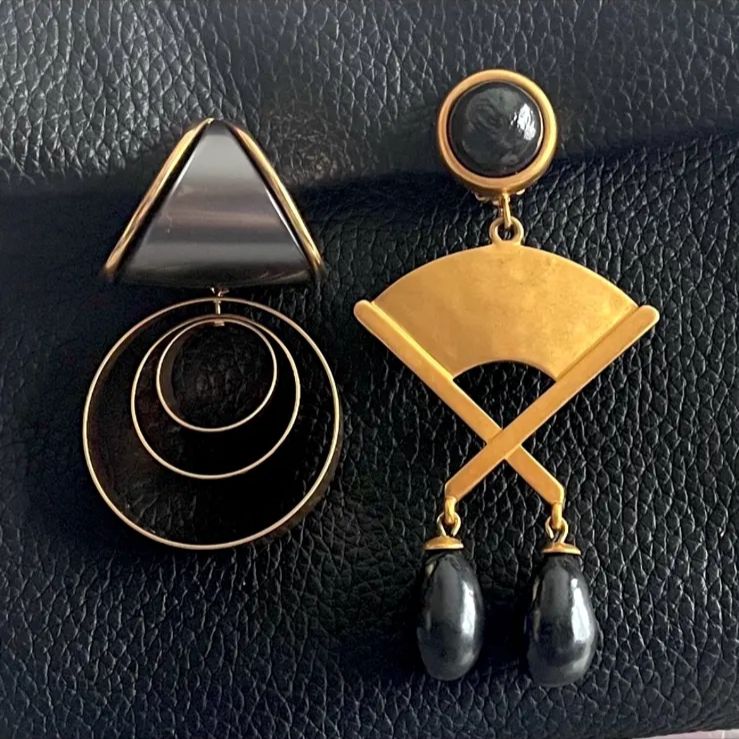 イヤリング Karl Lagerfeld カールラガーフェルド アシンメトリー