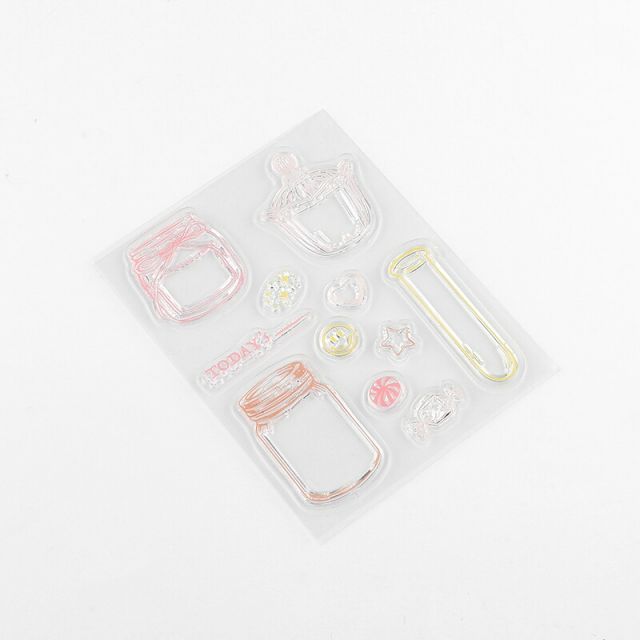 まとめ ビージーエム クリアスタンプ レトロ キャンディ缶 W100×H130×D3mm BT-CSRT007 ×15セット