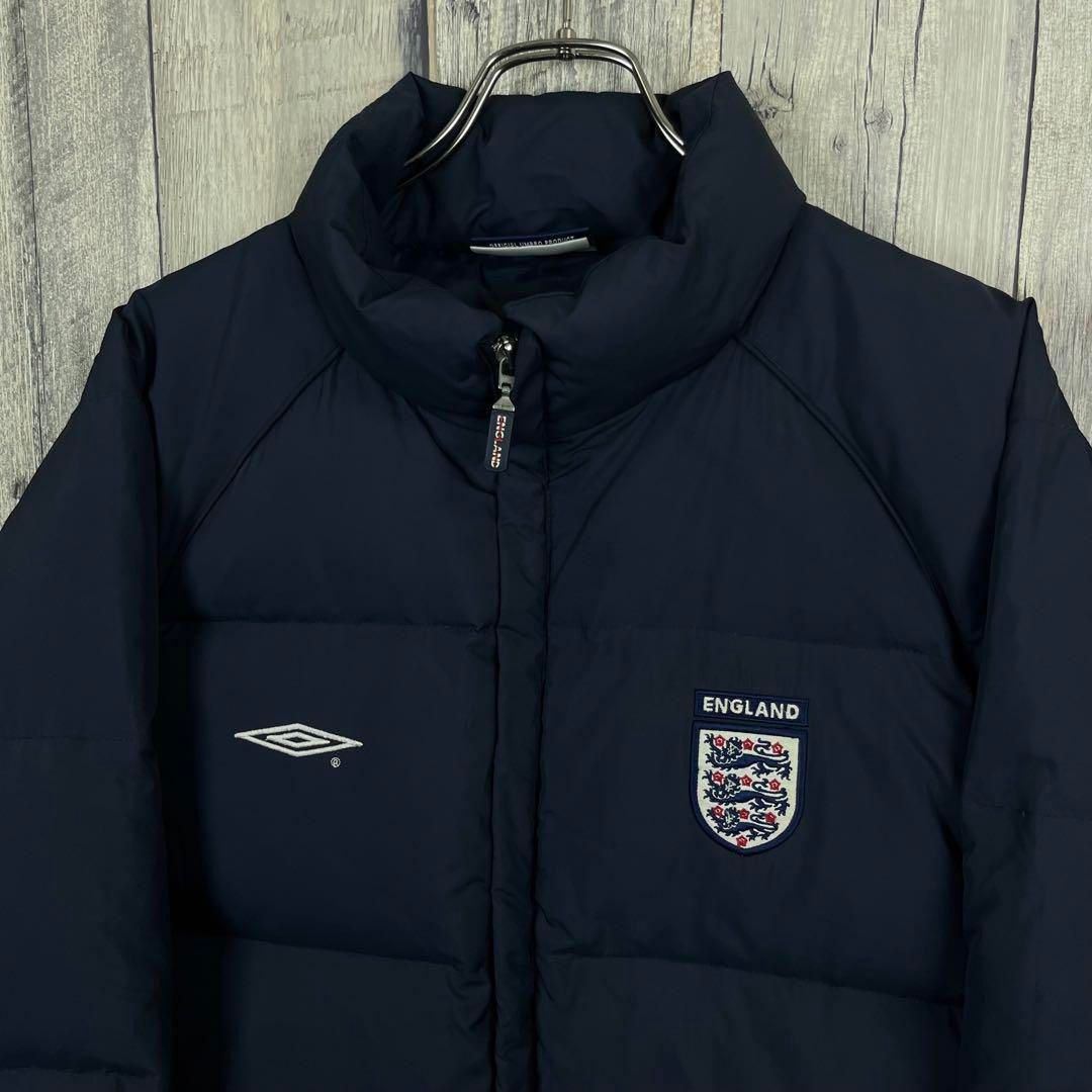 UMBRO アンブロ　XL イングランド代表 ベンチコート ダウンジャケット UMBRO アンブロ サッカー イングランド代表 肉厚 ダウンジャケット XL