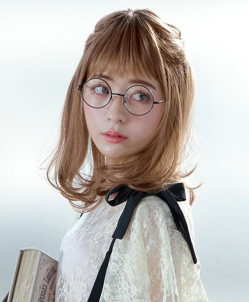 フリルカールミディ ウィッグ