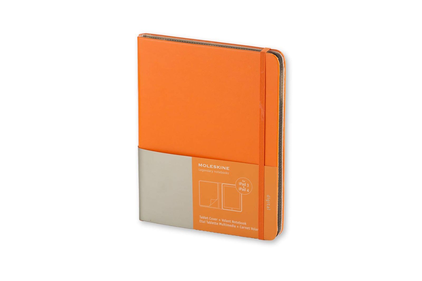 数量 モレスキン タブレットケース タブレットカバー iPad 3-4 メンズ カドミウムオレンジ ET2IPAD3SLN1