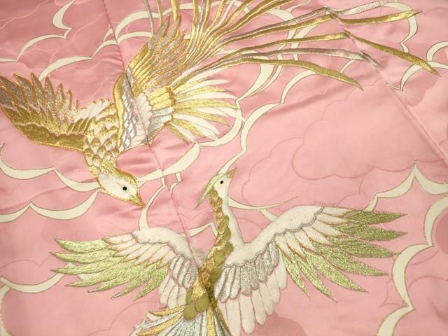 平和屋着物□豪華振袖 総刺繍 駒刺繍 雲取り鳳凰文 金彩 正絹