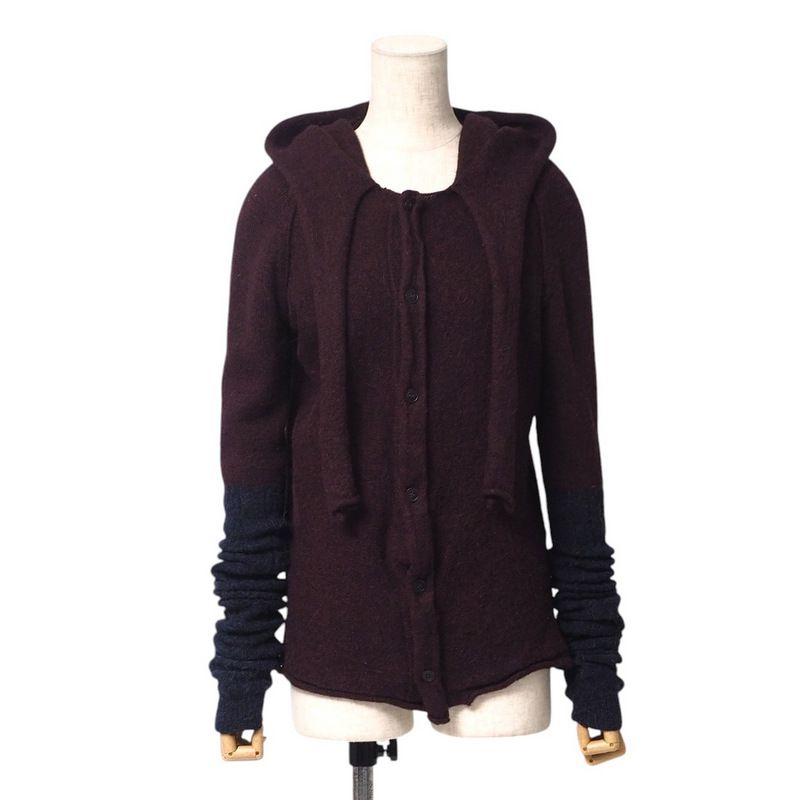 Y's - Y's Yohji Yamamoto ワイズ ヨウジヤマモト ニット サイズ2 アルパカ混 ニットパーカー カーディガン 切替 ブランド古着【中古】20250106/RA2891 Y's Yohji Yamamoto ワイズ ヨウジヤマモト ニット サイズ2