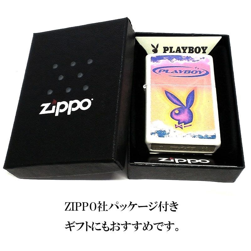 ZIPPO PLAYBOY ジッポー ライター プレイボーイ ロゴ ホワイト 