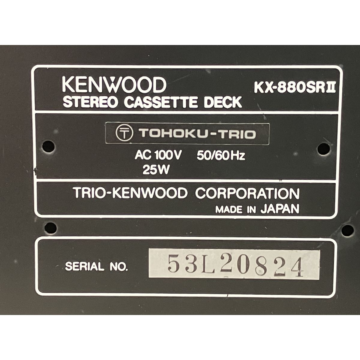 カセットデッキ 音響機器