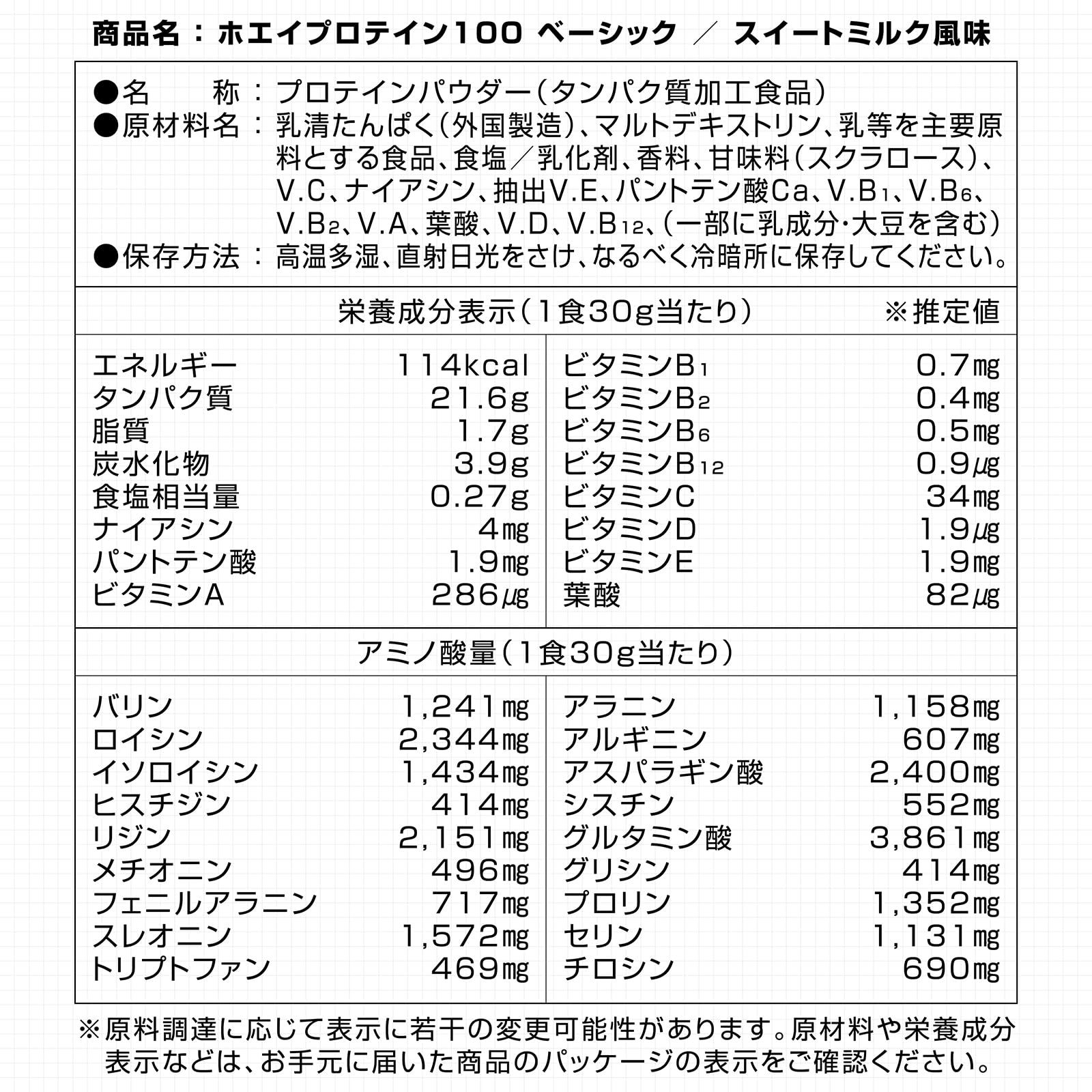 残り2点 プロテイン 3kg ホエイプロテイン ベーシック スイートミルク風味 ビタミン11種配合 製造 GronG グロング 伸縮性