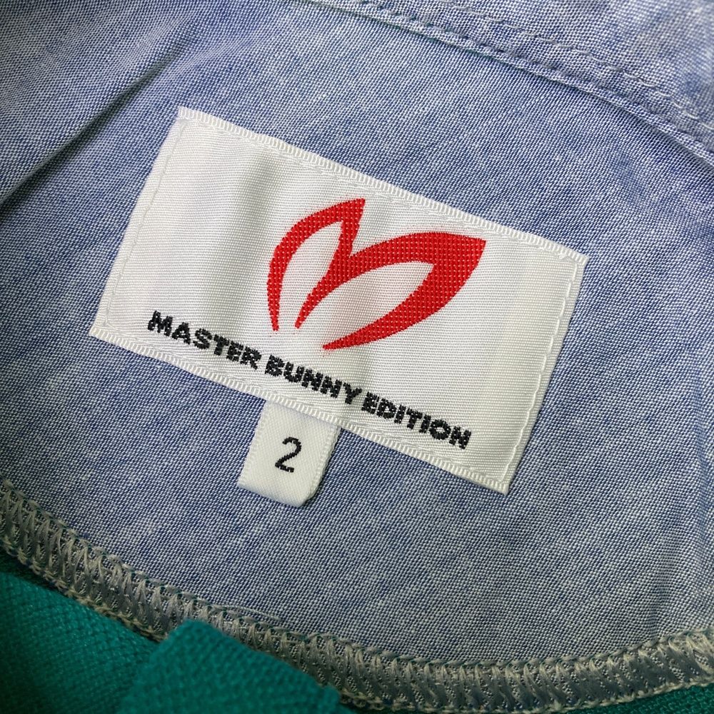 【マスターバニーエディジョン】メッシュストレッチ 半袖シャツ ゴルフウェア美品 サイズ：7 MASTER BUNNY EDITION マスターバニーエディション