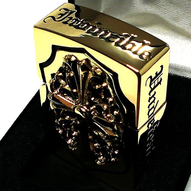 ZIPPO ライター メタルジャケット ジッポ 超重厚 ゴールド ZIPPO ライター メタルジャケット ジッポ 超重厚 ゴールド