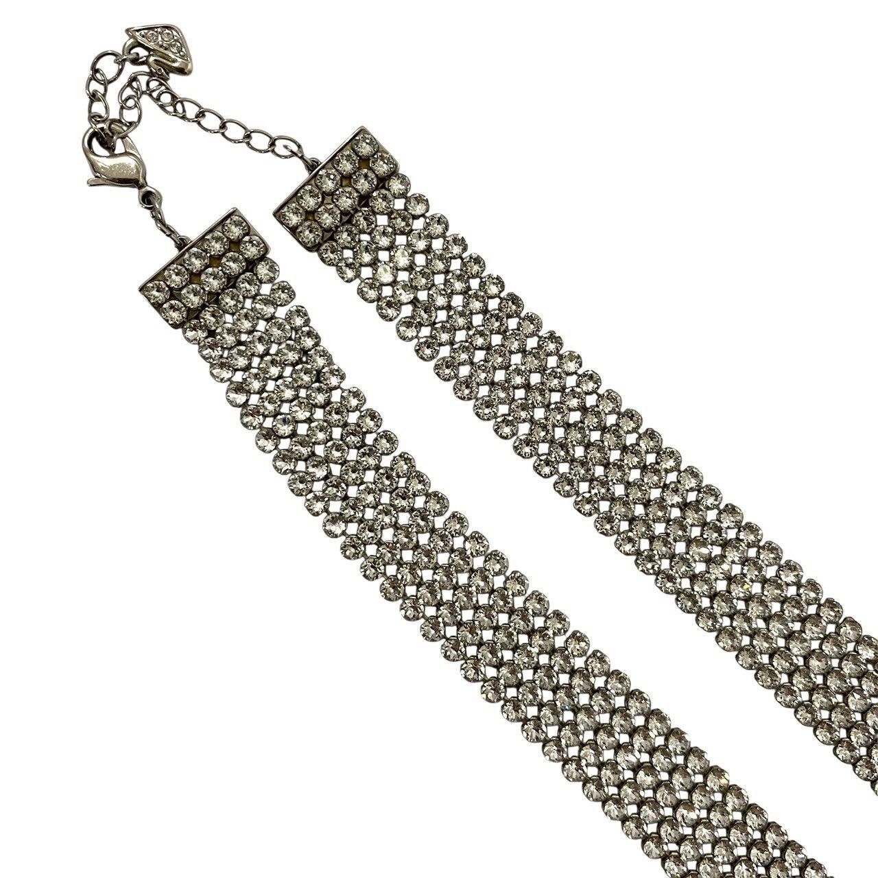 M【SWAROVSKI】FIT/フィット ネックレス クリスタル シルバーカラー 