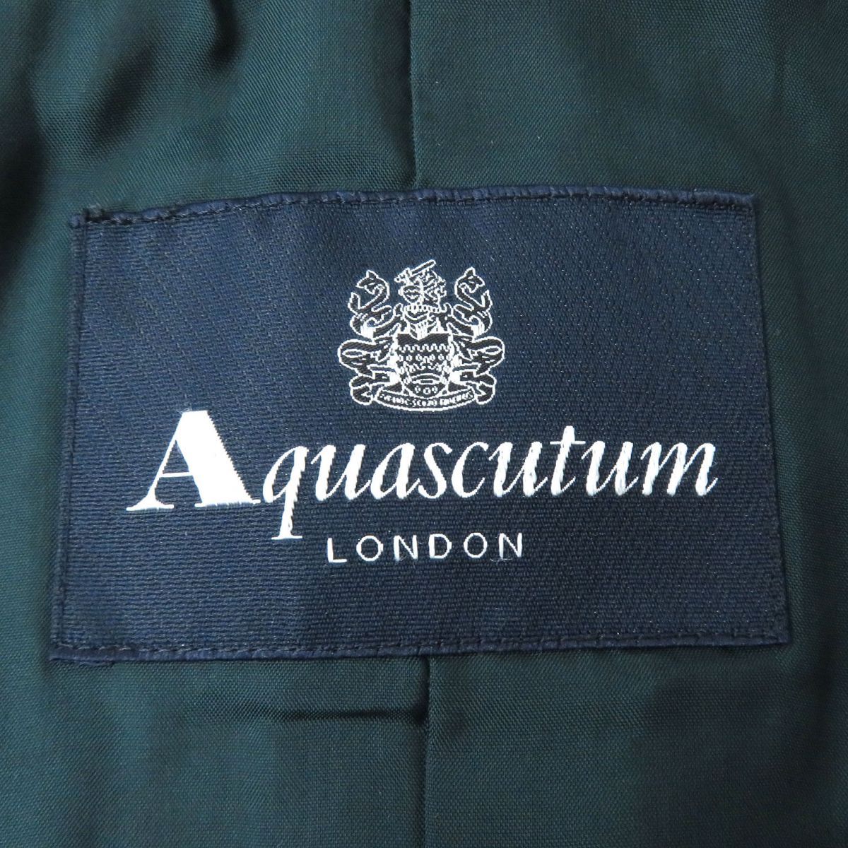 極美品△正規品 Aquascutum アクアスキュータム レディース ロゴボタン