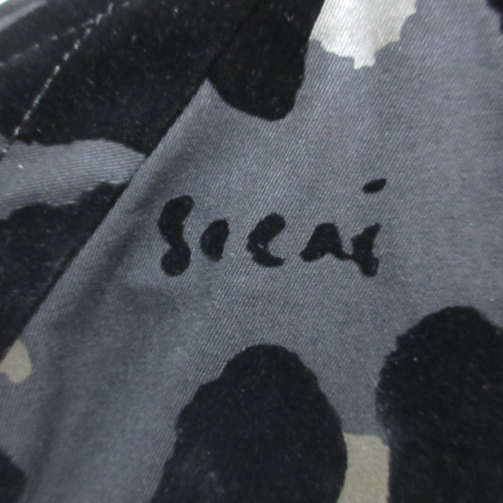 良品 sacai サカイ レオパード柄 MA-1 ドッキングジャケット ショート