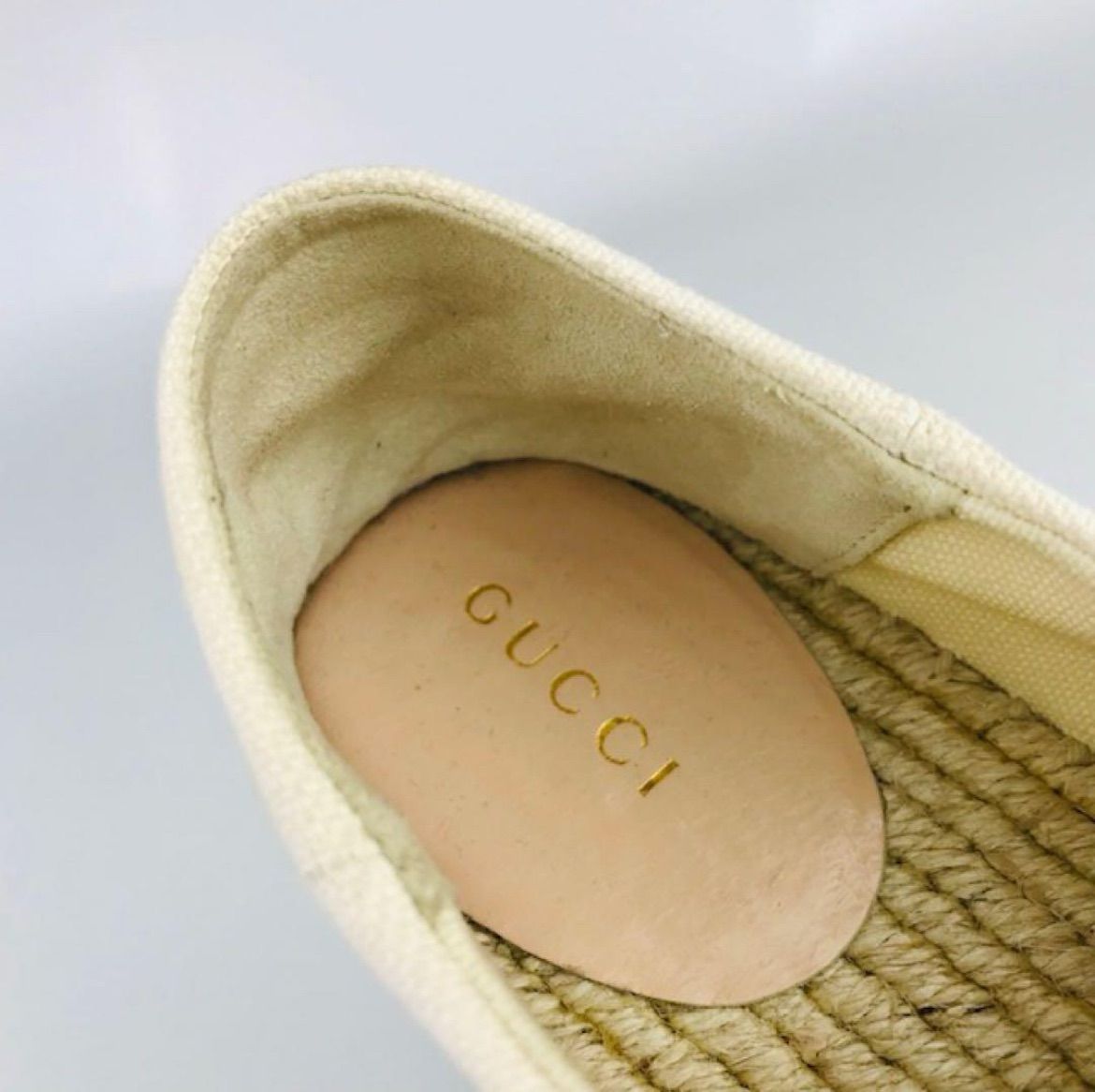 良品☆GUCCI・グッチ レディース キャンバス ヴィンテージブランドロゴ 