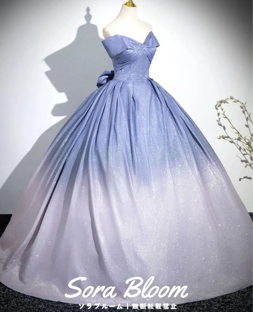 シンプルオシャレなグラデーションドレス 大人