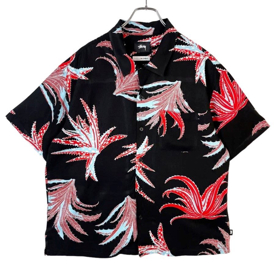 新品タグ付き！ステューシーStussy×NOMA t.d.半袖レーヨンシャツ