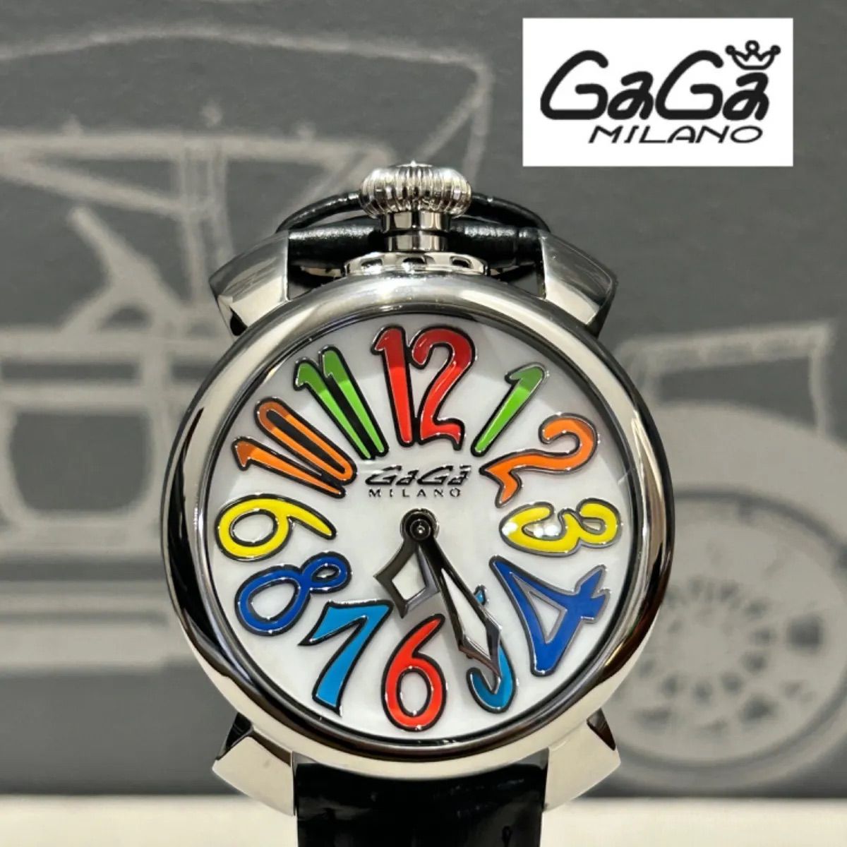 【新品】GaGa MILANO ガガミラノ マヌアーレ メンズ腕時計 b101
