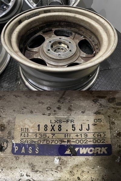 WORK LS LXS-FR ワーク 社外ホイール 18インチ 4本 8.5J6HPCD139