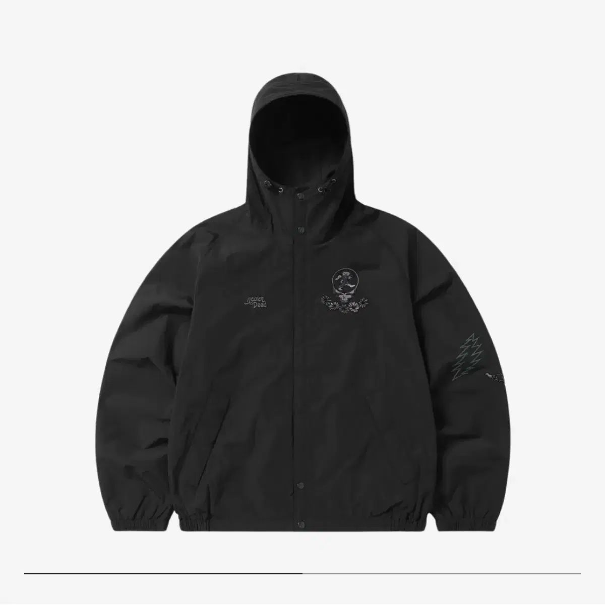 S thisisneverthat ディスイズネバーザット X 感謝しています デッド SYF ウィンド ジャケット オフ 黒