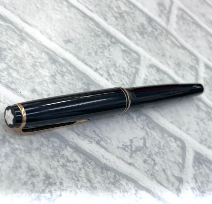 N 2 モンブラン MONTBLANC 万年筆 No.22 ブラック 金 かっこいい ビジネス用 商談 コレクション