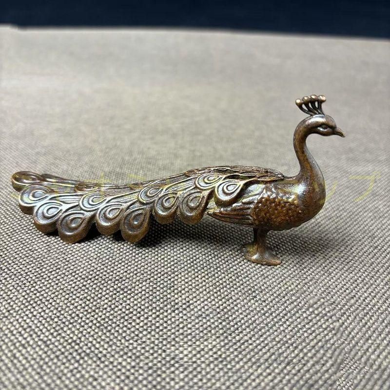 銅細工 虎 筆架 茶寵 書道具 文房具 装飾品 工芸品 美術品 銅製