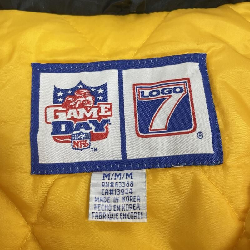 ピッツバーグスティーラーズ NFL ポリエステル 刺繍 ジャケット 90s 古着 90年代 LOGO ATHLETIC PRO LINE NFL テネシー・オイラーズ