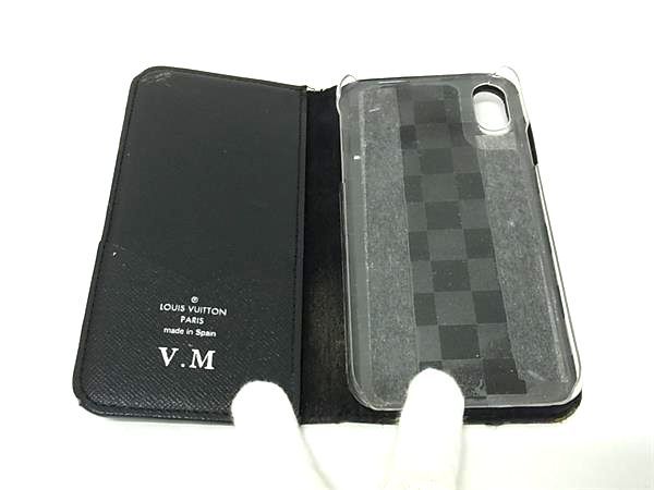 ルイヴィトンスマホケースX XS ダミエ グラフィット 手帳型 イニシャル 楽天市場】LOUIS VUITTON ルイ ヴィトン ダミエグラフィット