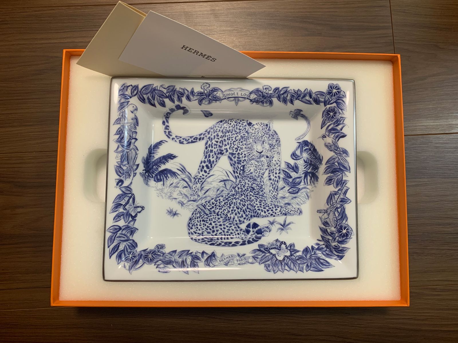 HERMES ジャングルデザイン トレイ HERMES ジャングルデザイン トレイ