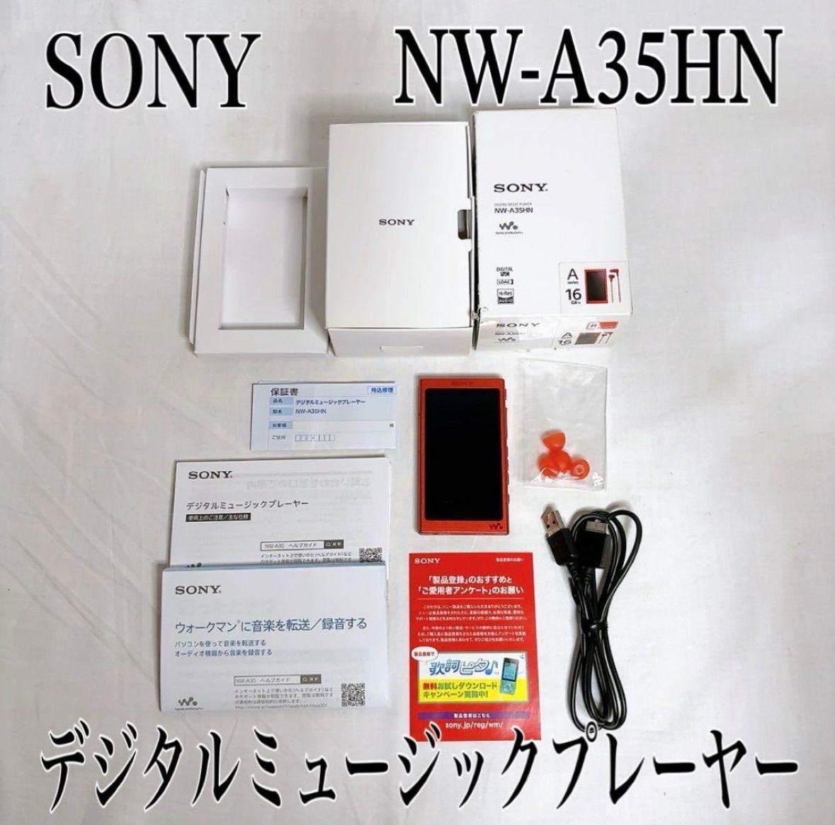 ソニー デジタルミュージックプレーヤー 16GB NW-A35HN