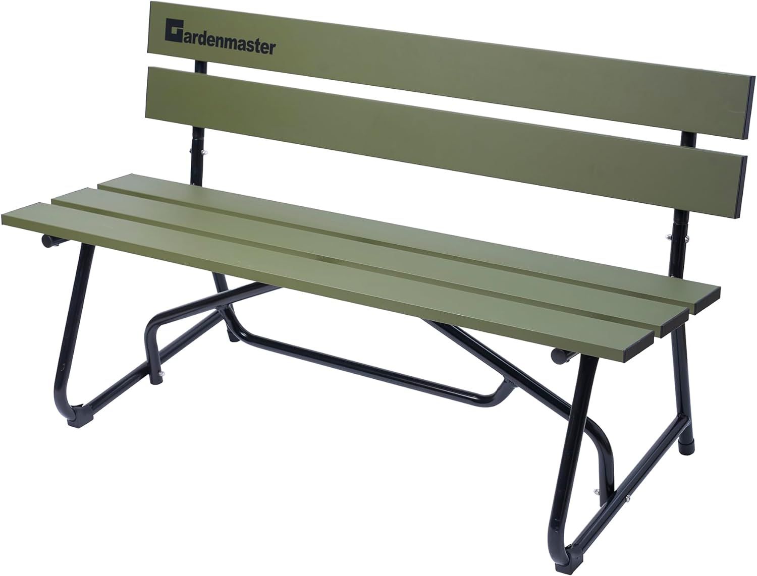 ガーデンマスター Gardenmaster アルミガーデンベンチ 幅120×奥行53.5×高さ69.5cm お庭 ベランダ テラス バルコニー 休憩所 喫煙所 KAB-1205GM オリーブ