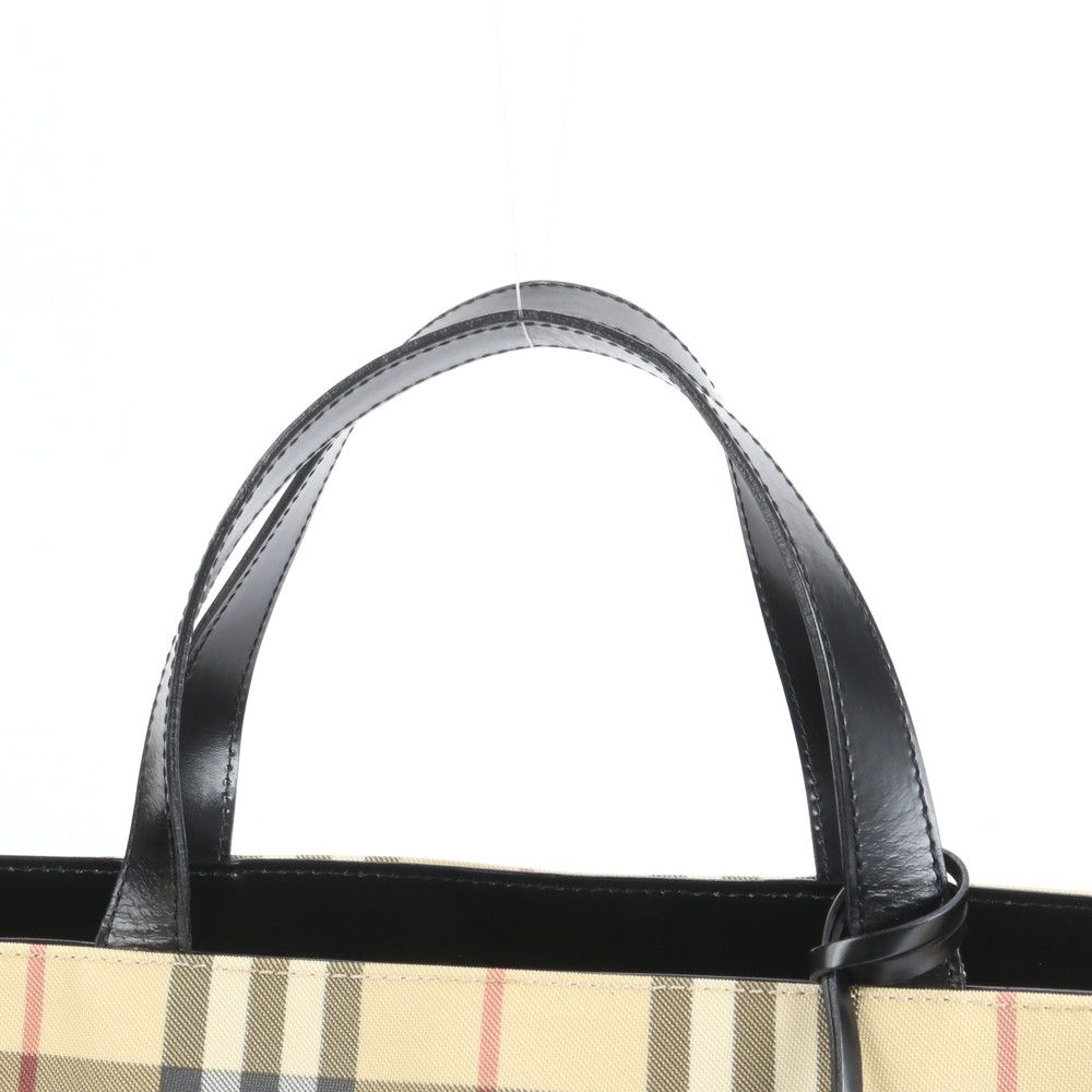 美品☆バーバリー ノバチェック ロゴ ショルダーバッグ ブラック