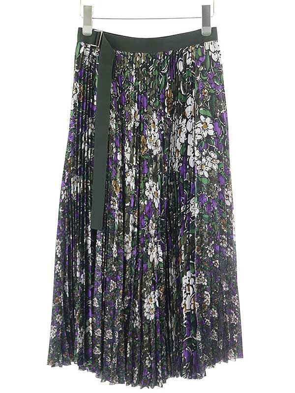 新品未使用タグ付き✨sacai サカイ サイドプリーツ スカート 膝丈