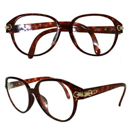 【中古】 美品 クリスチャンディオール Christian Dior メガネフレーム レッド プラスチック 2471A30 01JF120