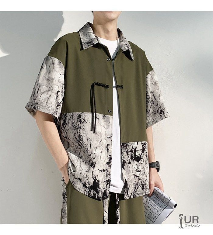 メンズリバーシブル半袖シャツトップス夏おしゃれ 楽天市場】メンズ 半袖 tシャツ 無地 夏服 吸汗 速乾 カットソー