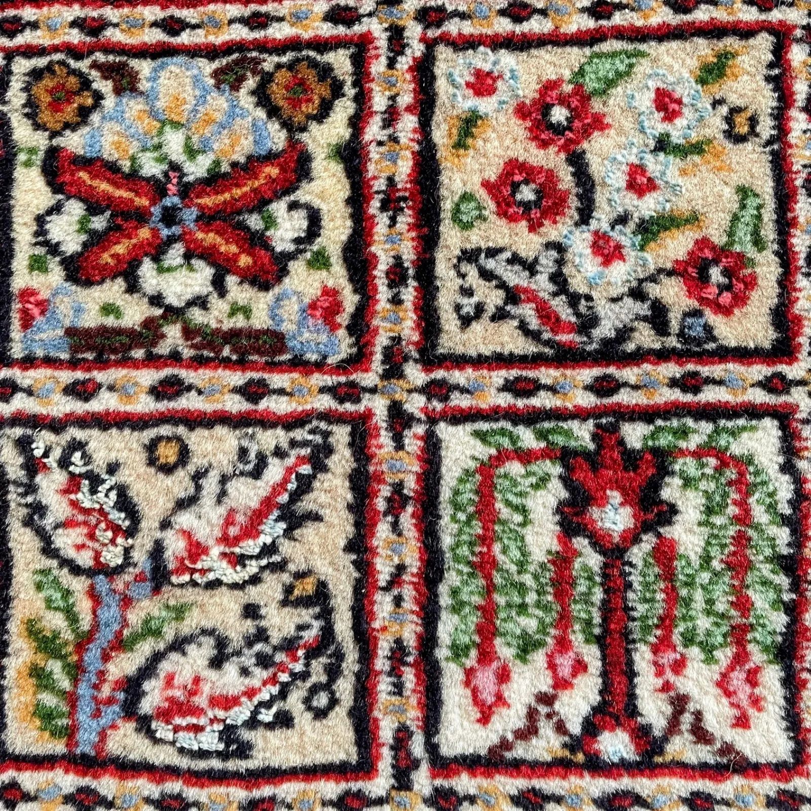 満足保障！ ペルシャ絨毯 ムード産 カラフル 玄関マット ウール オールシーズン トライバルラグ サイズ 57 88cm mcph-20-8607 海外限定、店舗限定！