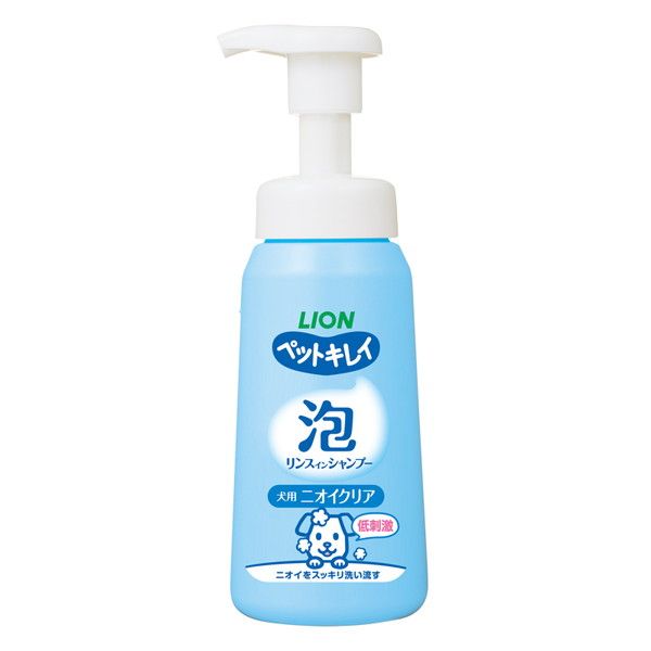 同梱不可 24個セット ライオンペット ペットキレイ 泡リンスインシャンプー 犬用 ニオイクリア 230ml