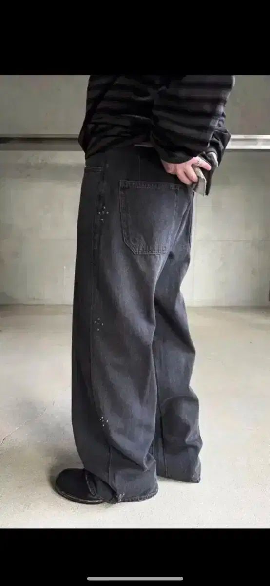 POLYTERU リベット Gosima ウォッシュド 黒 3