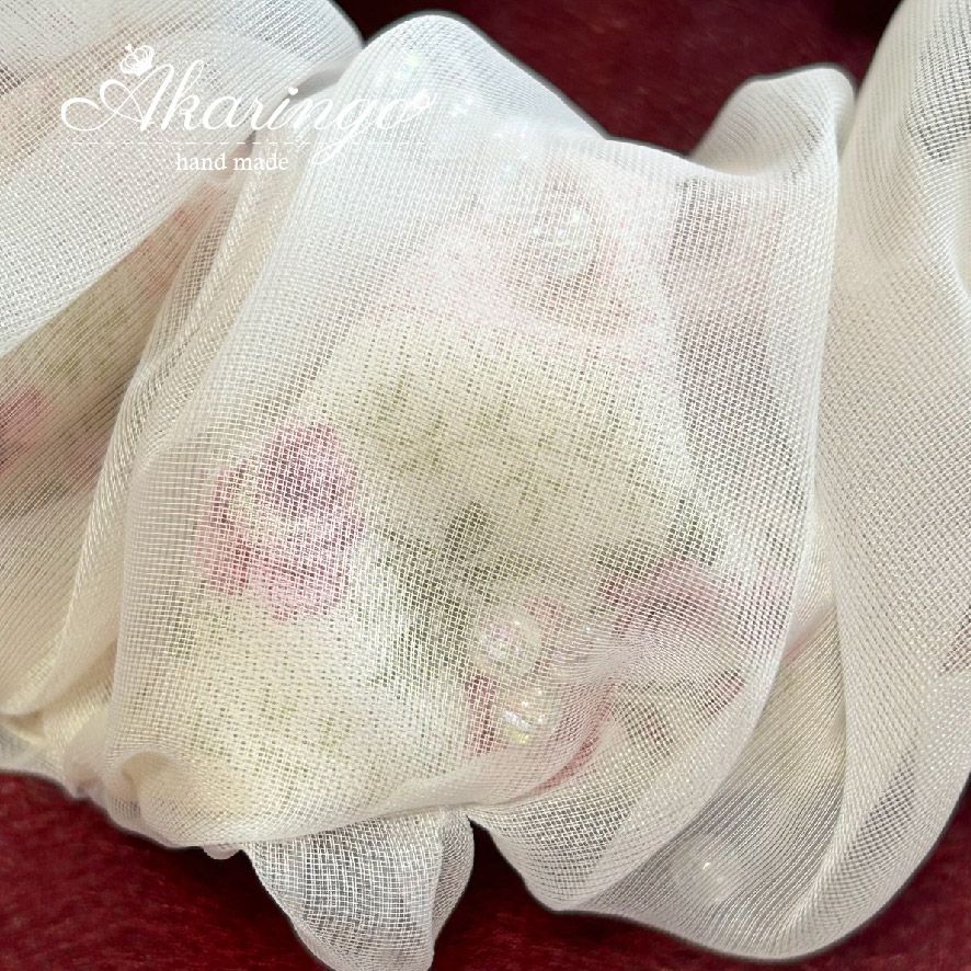 桜柄2点春シュシュ♡ハンドメイド♡ シュシュ ワンポイント | シャンブル 公式オンラインストア