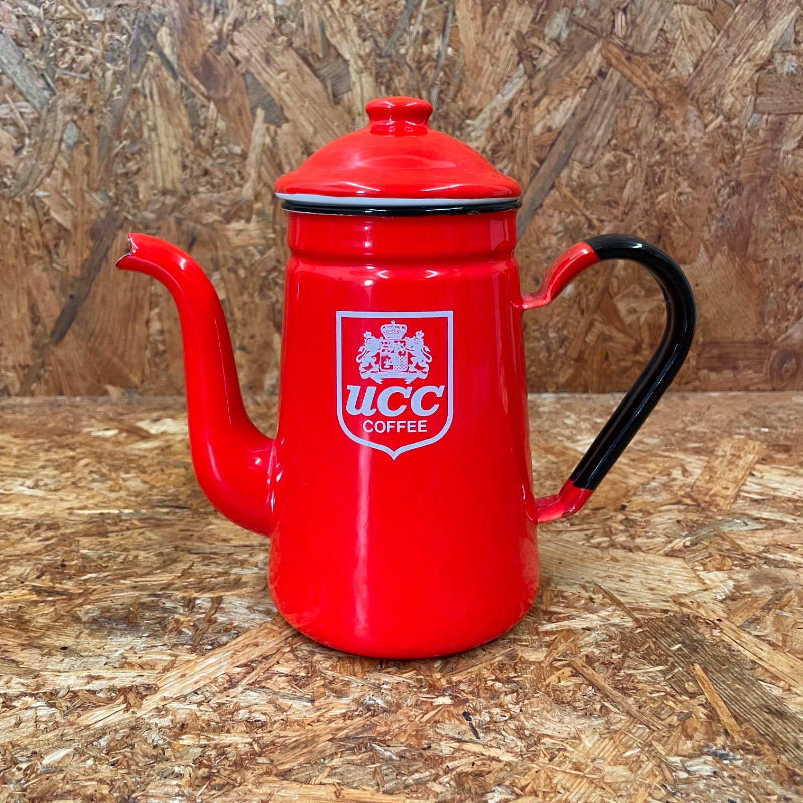 昭和レトロ UCC上島珈琲 ホーローポット コーヒーポット UCC レッド アンティーク ヴィンテージ ビンテージ VINTAGE カフェ Cafe  coffee - メルカリ