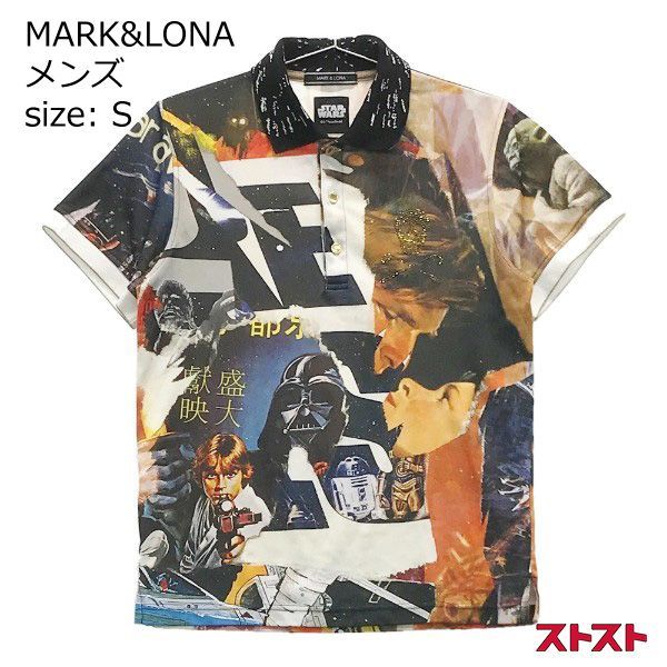 MARKu0026LONA マークアンドロナ 半袖ポロシャツ スターウォーズ 総柄