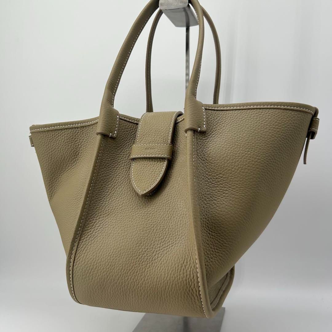 vasic port mini ベージュ トートバッグ 肩掛け フラップ