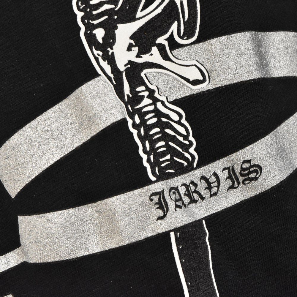 CHROME HEARTS クロムハーツ FOTI JARVIS フォティ フロントロゴプリントクルーネックコットン半袖Tシャツ ブラック