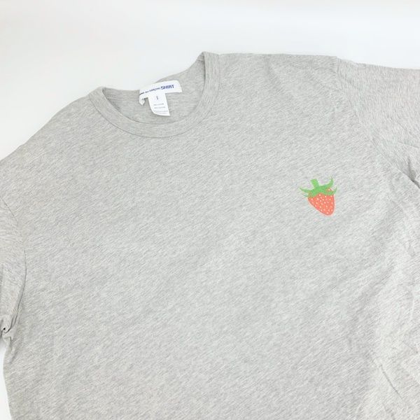 コムデギャルソン シャツ イチゴ 苺 プリント Tシャツ 半袖 カットソー 