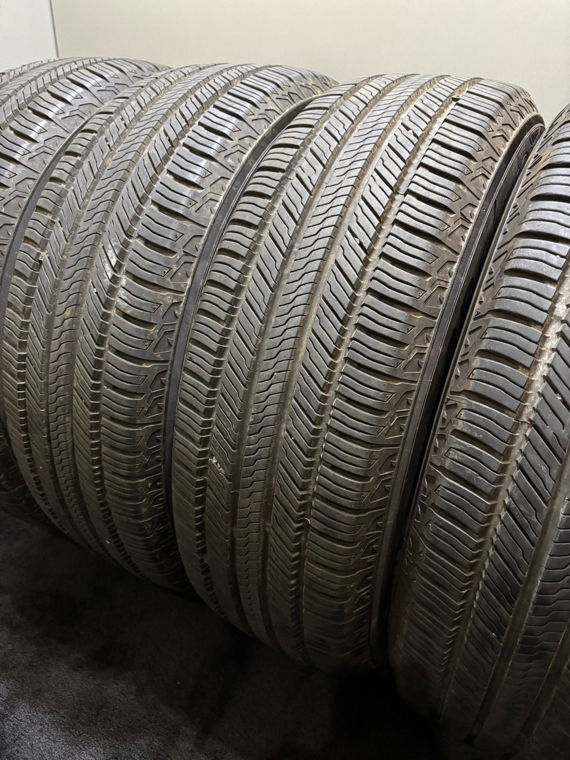225/60R18 YOKOHAMA/GEOLANDAR CV G058 20年製 夏タイヤ サマータイヤ 4本 ヨコハマ ハリアー RAV4 NX (3-I201)
